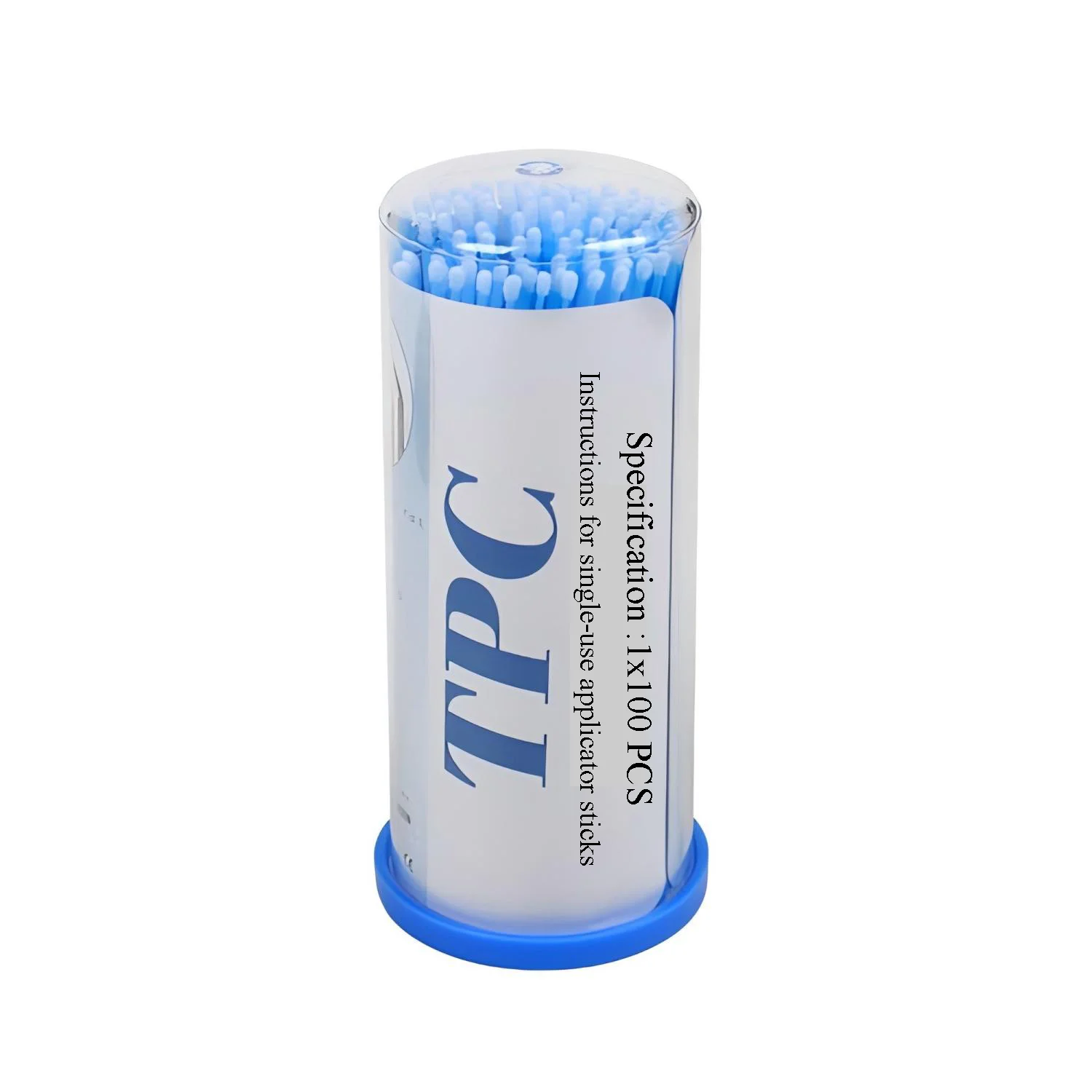 

100 Pcs/Bottle TPC Disposable Oral Applicator Sticks Brush And Stick Random Color Dental Care Disposables