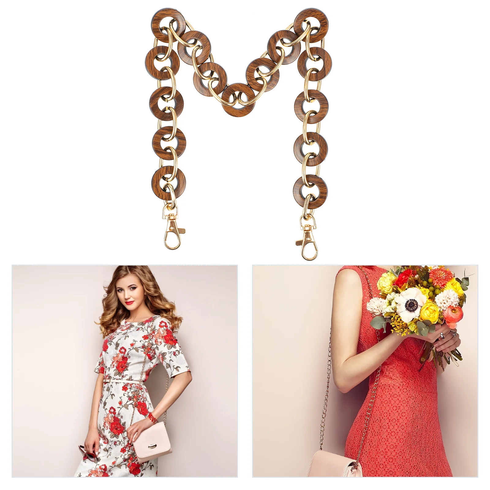 

1Pcs Stylish Lightweight Bag Chain for Women Handbag Purse Replacement Strap Easy Install DIY Gifts Bag Chain Handbag Strap