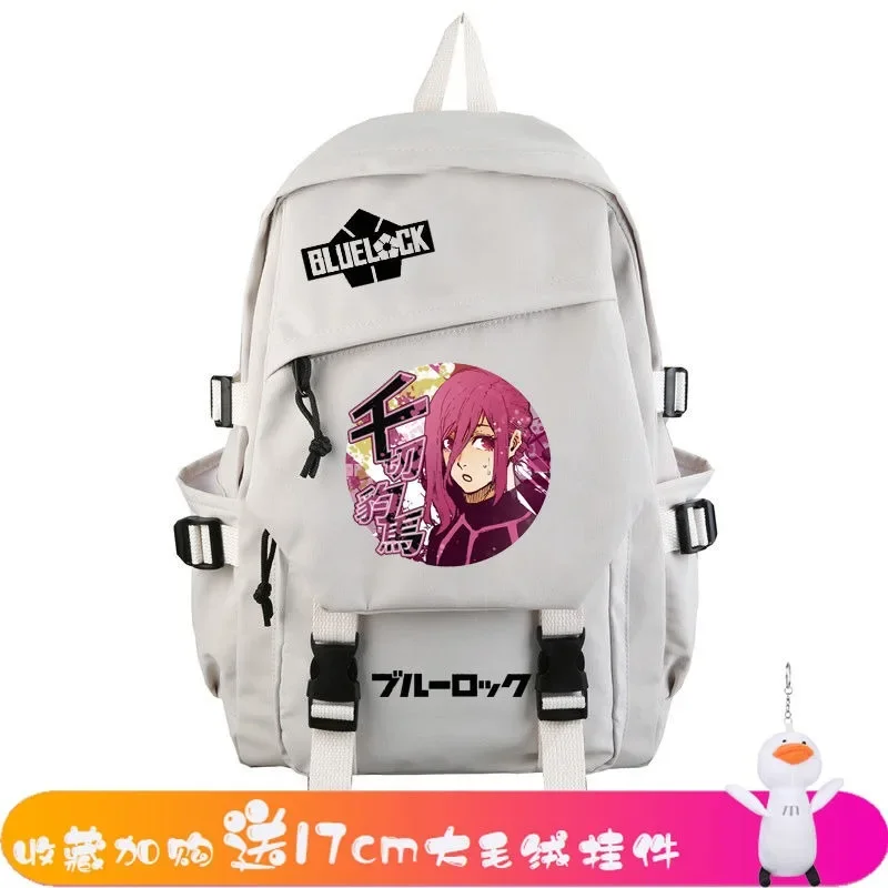 29x12x42cm Black White Blue, Blue Lock, Student Kids Teens School Bags, Large Capacity Mochilas Anime Backpacks For Girls Boys