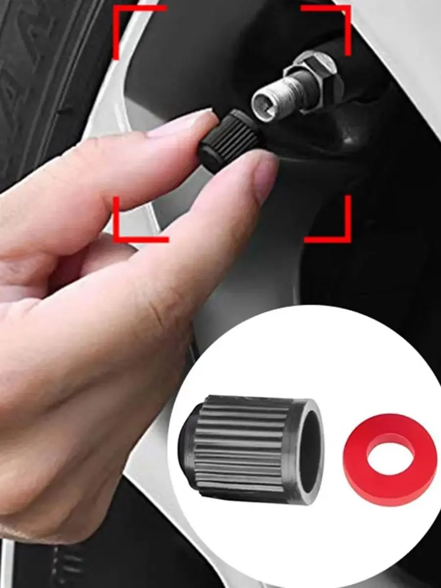 AliExpress pinmoap 10/20/50/100pcs Wheel Valve Cap Dust Cover Valve Cap O-Ring Rubber Seal Automotive Bicycle Tire Dust Cover Sealing Cover