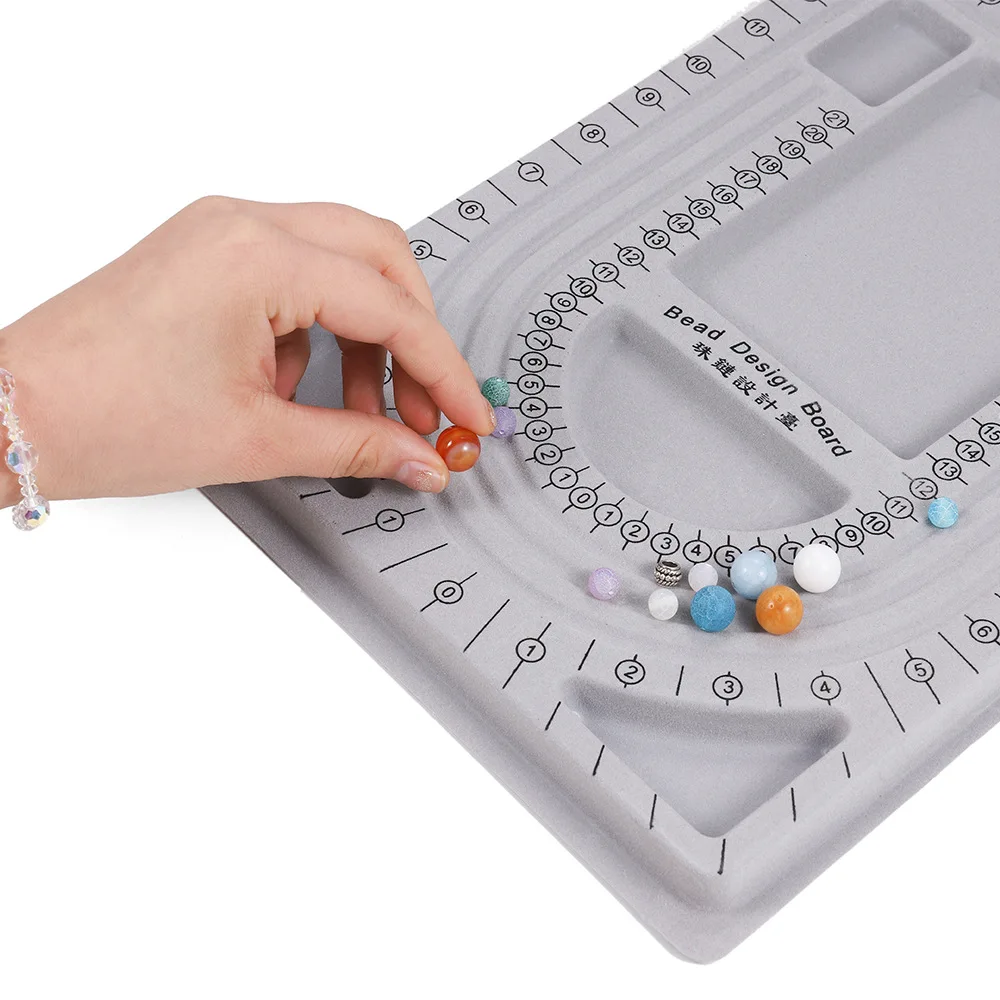 Colorful Bead Board For Bracelet Necklace Tray Beading Accessories Measuring Tools Crafts For DIY Jewelry Making DIY Accessories