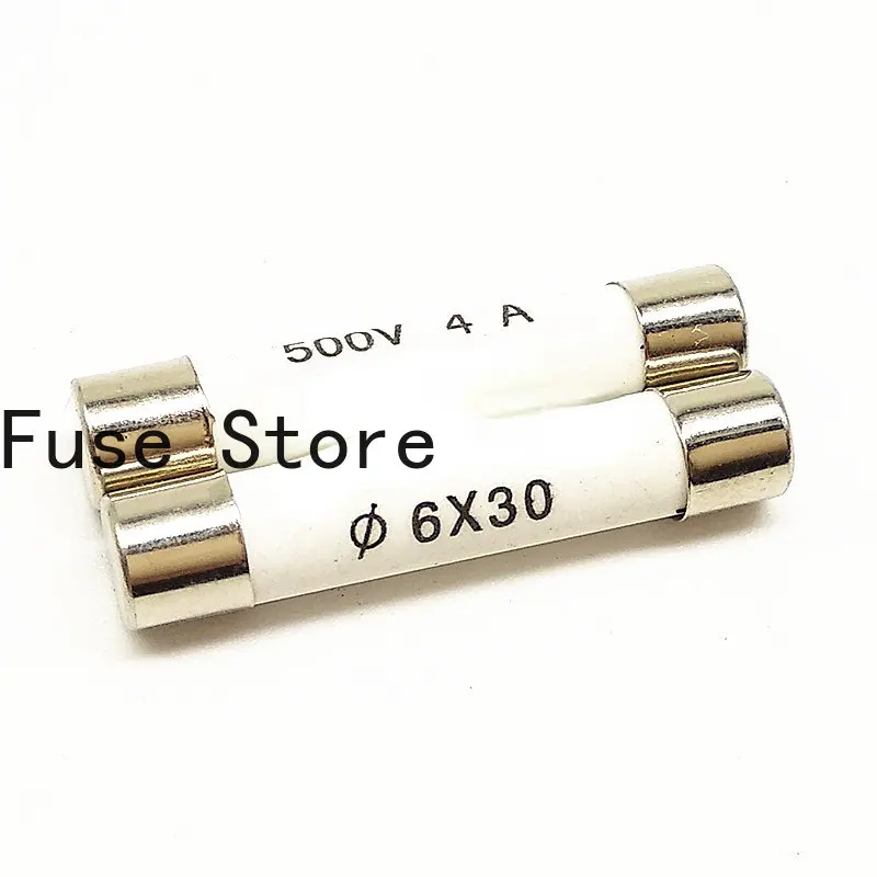 10PCS Fuse RO58/R058 6x30 500V 8A Ceramic  Tube