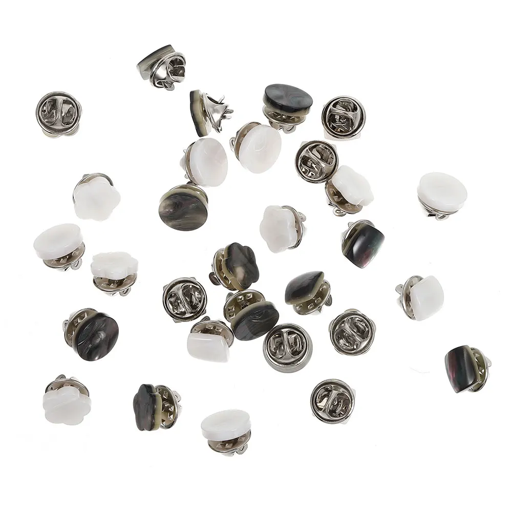 

36pcs Anti-Explosion Buckle Dress Button Clasps Pin Backs Clothing Fastener Kit Butterfly Holder Sewing Metal Secure Fastening