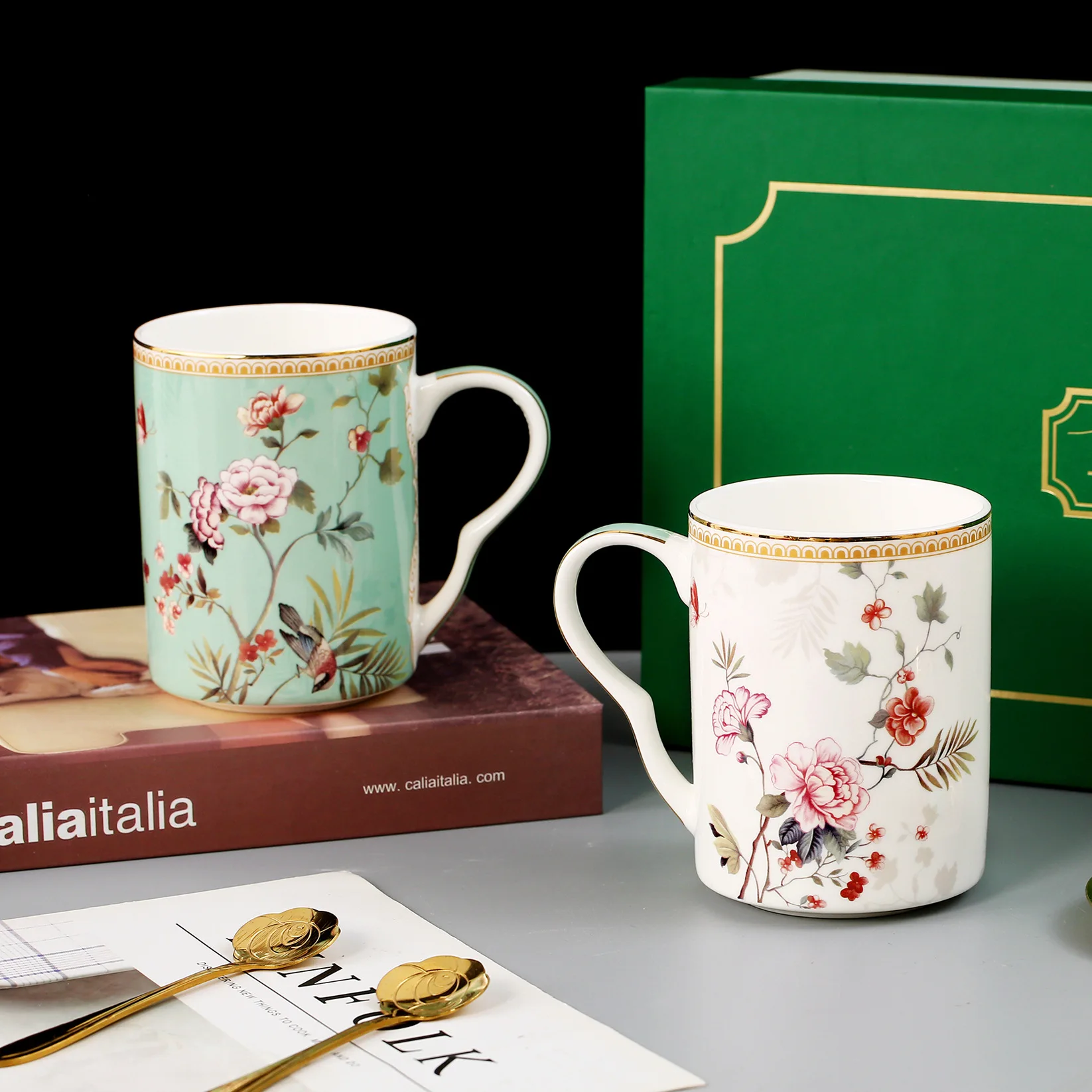 DSA Household Appliances Bone Porcelain Afternoon Tea Set Ceramic Gift Pot Scented Tea with Warm Stove Household