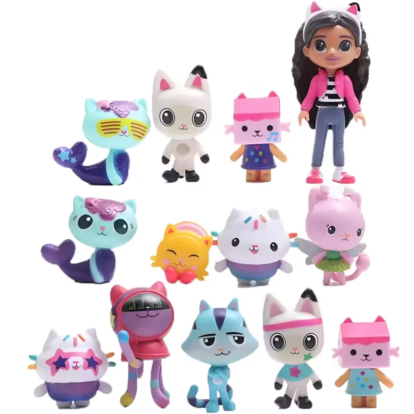@-13-pcs-set-dos-desenhos-animados-gabby-casa-de-bonecas-anime-figura-brinquedo-pvc-modelo-carro-sorridente-gato-abraco-gaby-estatuetas-bonecas-para-criancas-presente