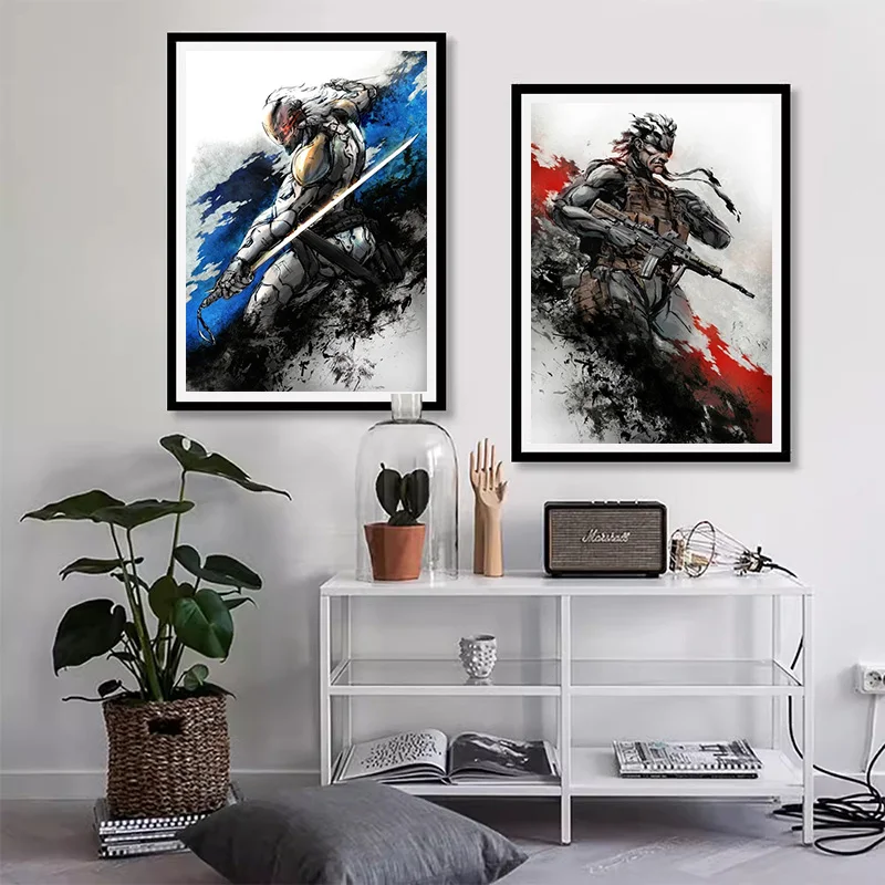 Video Game Metal Gear Solid MGS Snake Girl Posters Merchandise Canvas Painting HD Pictures Print Wall Art Living Room Home Decor