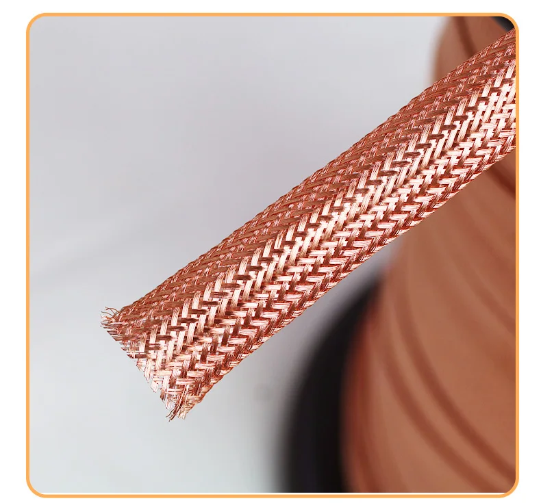 XSSH DIY Flexible Zug HIFI Reines Kupfer Überzogene Zinn Abschirmung 2-30mm Geflochtene Reißverschluss Kabel Hülse Draht Linie Kabel ummantelter Rohr – Detail 13