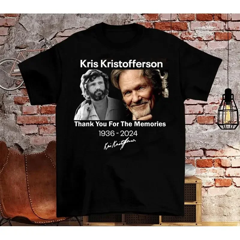Kris Kristofferson 1936 2024 Thank You For The Memories Black T Shirt OB57
