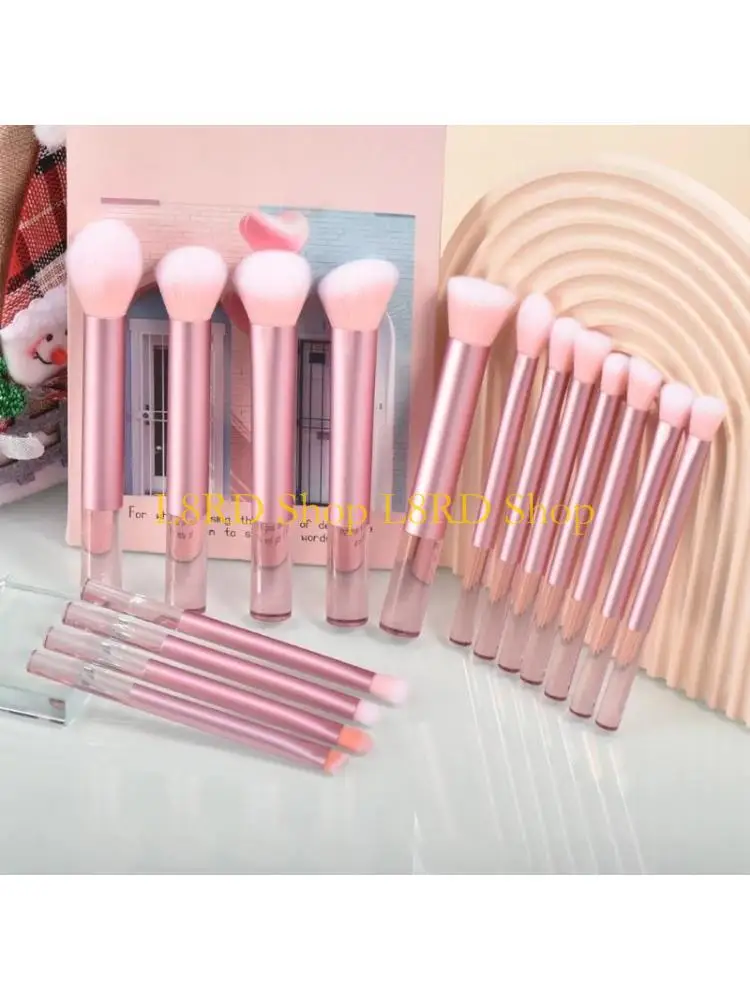 L8RD Luxurious 16Pcs Makeup Brushes Set Soft Synthetic Bristles for Beauty Enthusiast