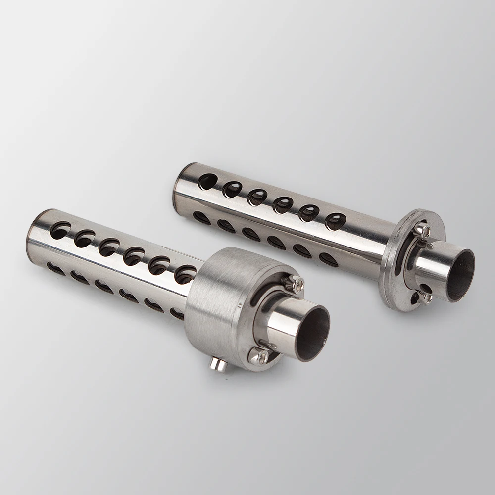 Universal 48mm Insert Baffle Valve Type DB Killer Muffler Motorcycle Exhaust Stainless Steel DB Killer for 51mm muffler