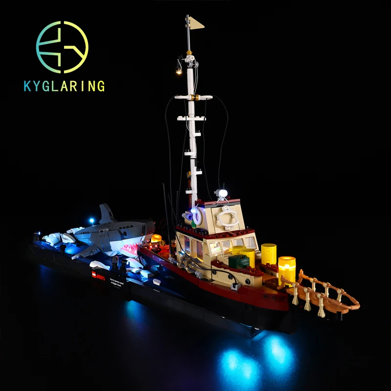 Conjunto de iluminação LED Kyglaring para blocos de mandíbulas 21350 para construção de brinquedos DIY (modelo não incluído)