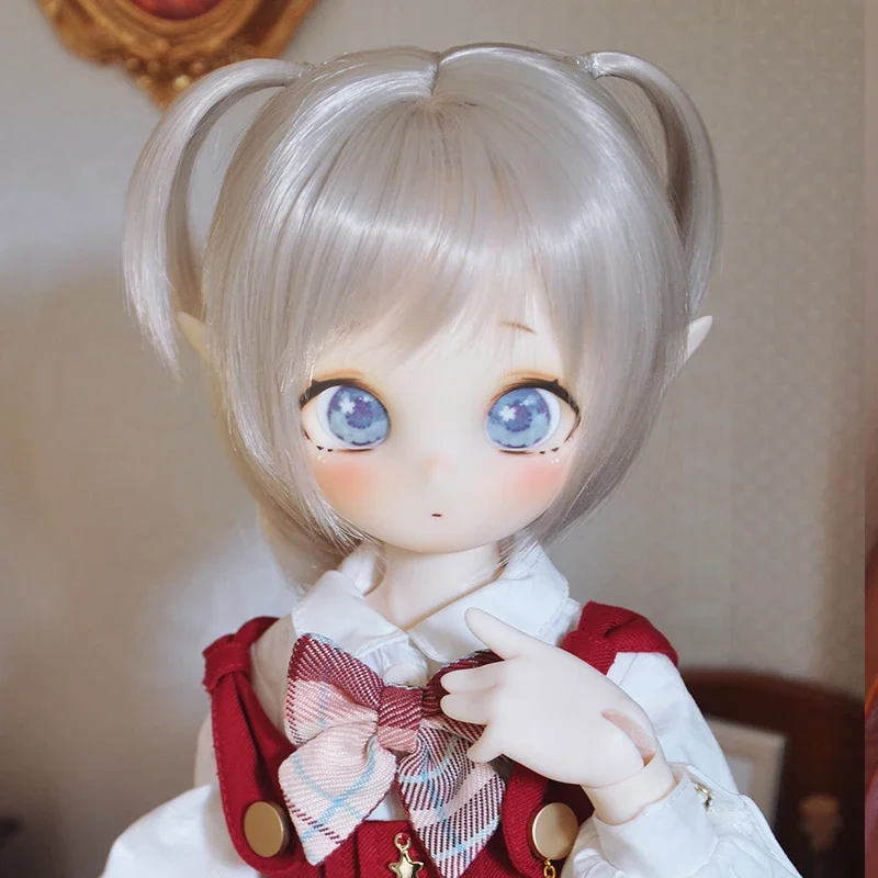 1/3 BJD Doll Wig 60cm Doll Hair DIY Dress Up Cosplay Kawaii Cartoon Anime Roles Short Hair Wig for BJD MD MDD Doll Toys