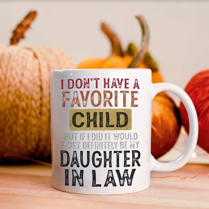 European and American cross-border fashion new daughter son Son In Law ceramic coffee mug Favorite Child