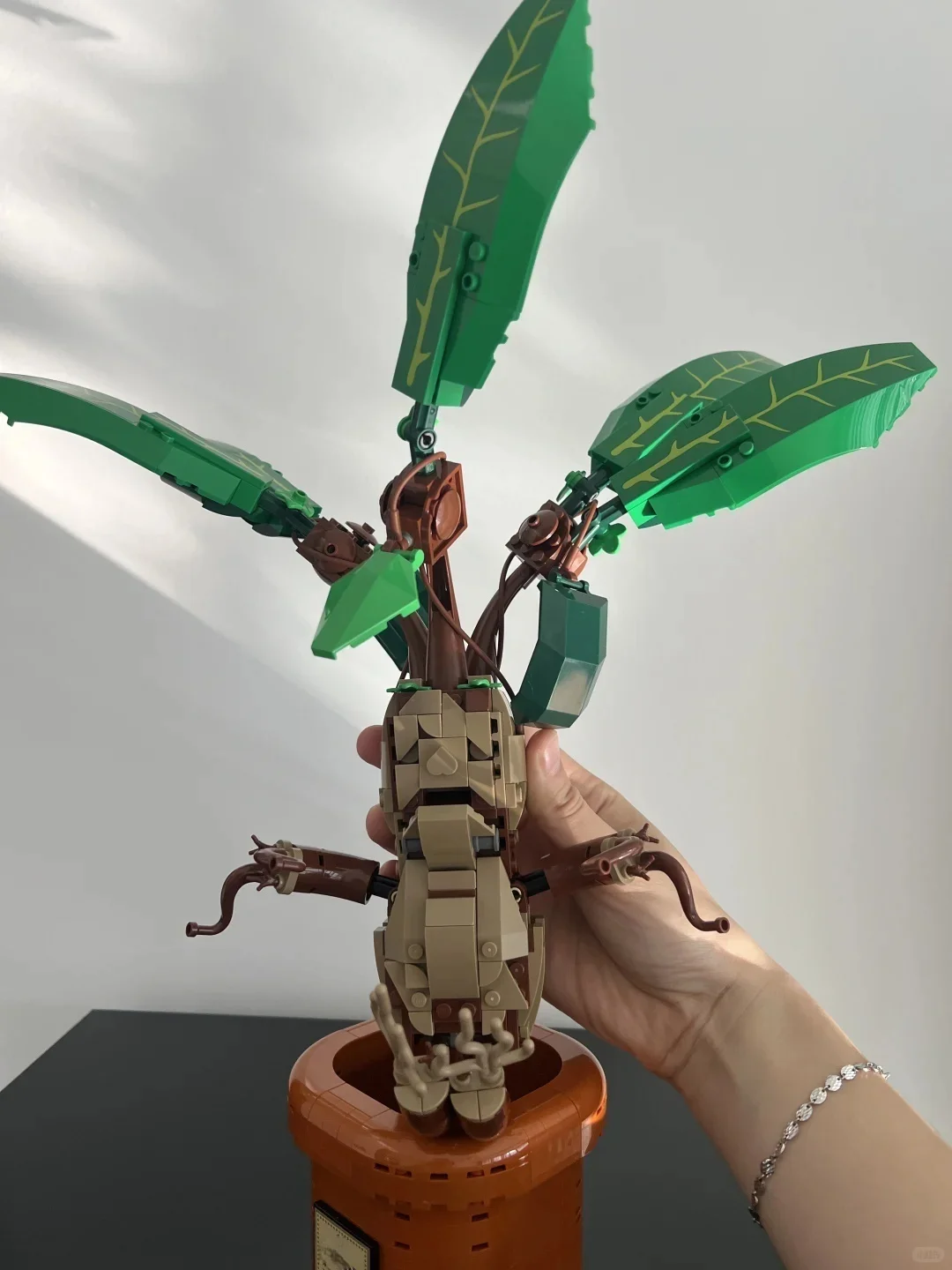 

New MOC green plant model home decor building blocks for boys and girls as holiday gifts