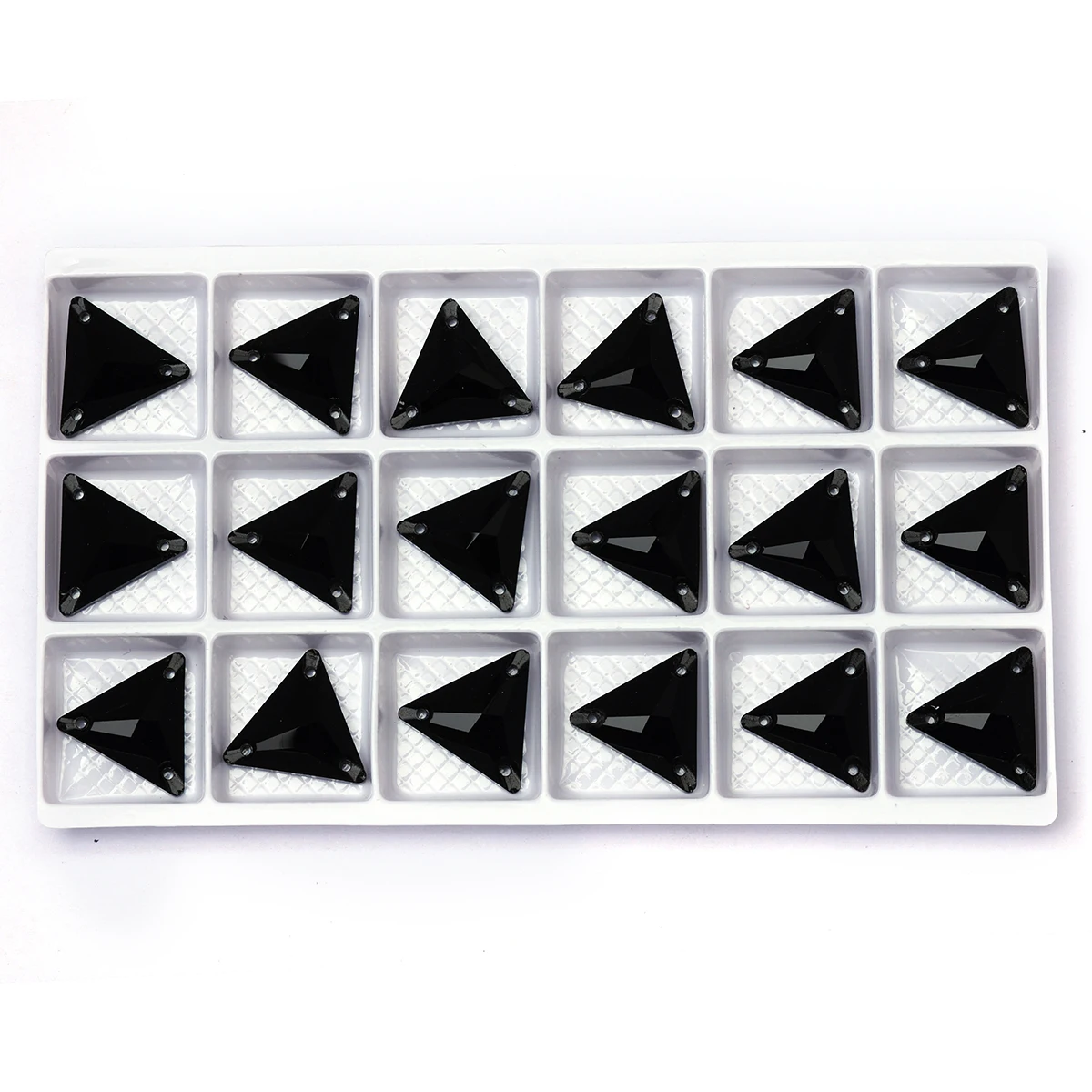 Pubrilex Crystal Jet Black Strass Flache Aufnähsteine Premium K9 Glas-Edelsteine für Handarbeiten, Kleidung, DIY-Basteln – Detail 13
