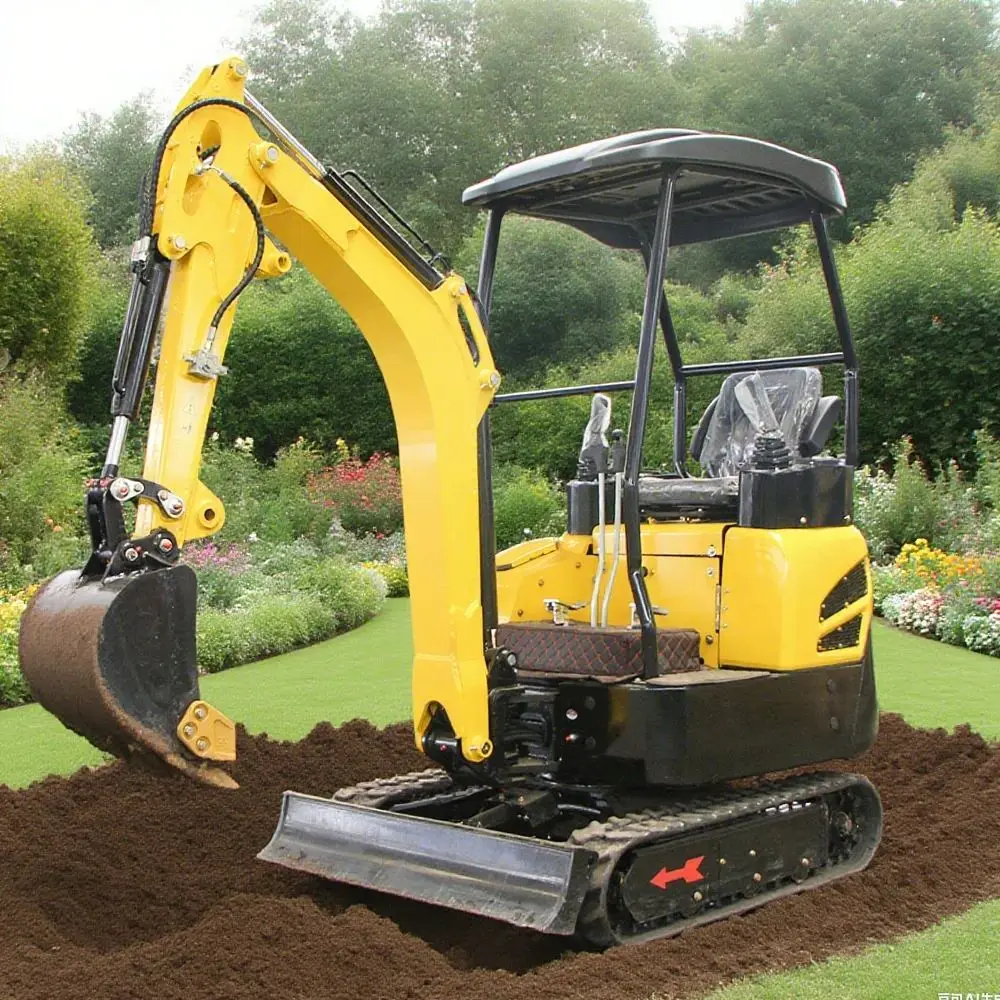 YG-18W Multi-function Mini Excavator 1.8 Ton Mini Digger For Construction Small Crawler Farm Excavators Customized Fast Delivery