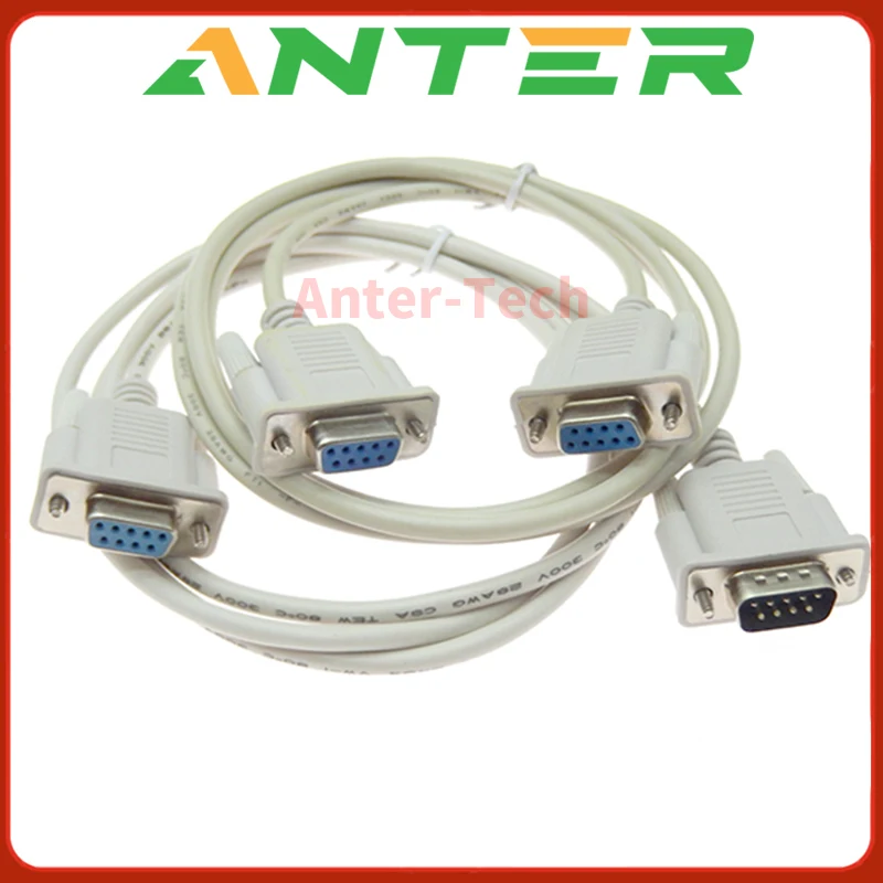 1PCS DB9 Serial cable 9Pin RS232 Male/Female PC converter Expansion cable 9Pin conversion cable 1.5m extension cable