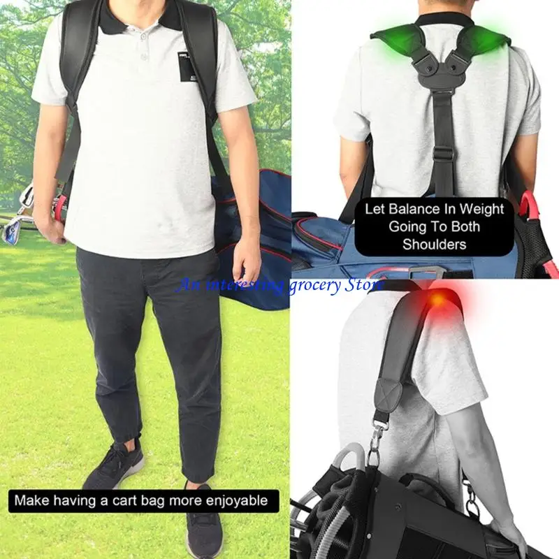 652D Adjustable Length Golf Bag Shoulder Strap Polyester Texture for Men and Women