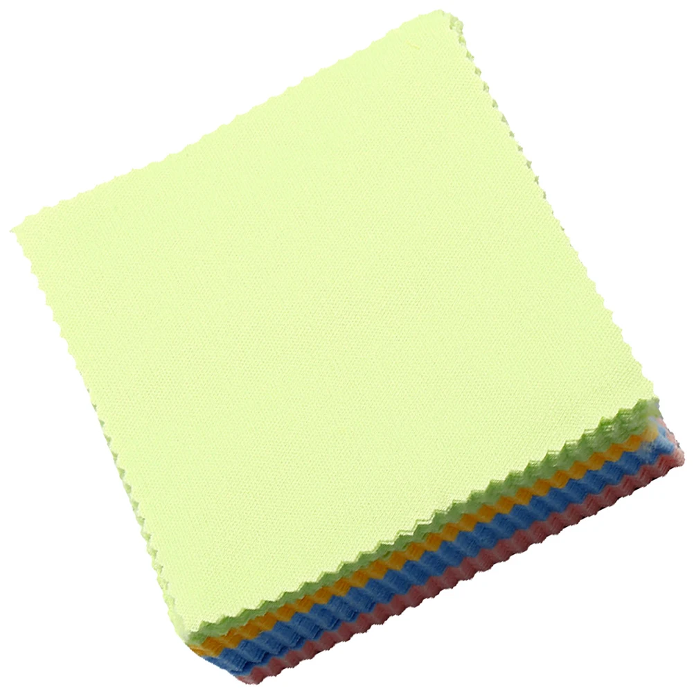 

100pcs Cleaning 10x10cm Knitted Fabric Polishing Cloths Colored Lens Wipes Glass Small Cleaning Cloth Glasses Cleaner