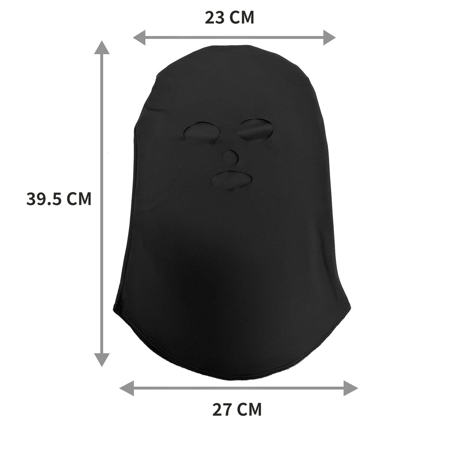 Vollgesichtsmaske für Männer und Frauen, Sturmhaube mit Loch, Nacken- und Kopfbedeckung, Eisseiden-Sportmaske mit UV-Schutz, CS-Motorrad- und Fahrradkappe – Detail 2