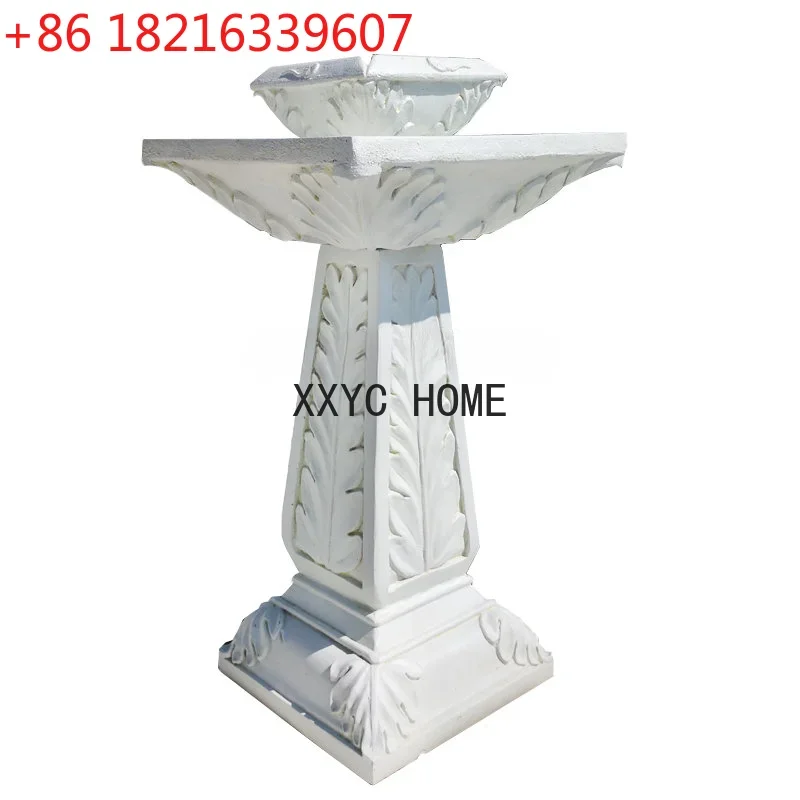 Solar Fountain European Garden Layout Courtyard Waterscape Outdoor Resin home decoration accessories  living room decoration
