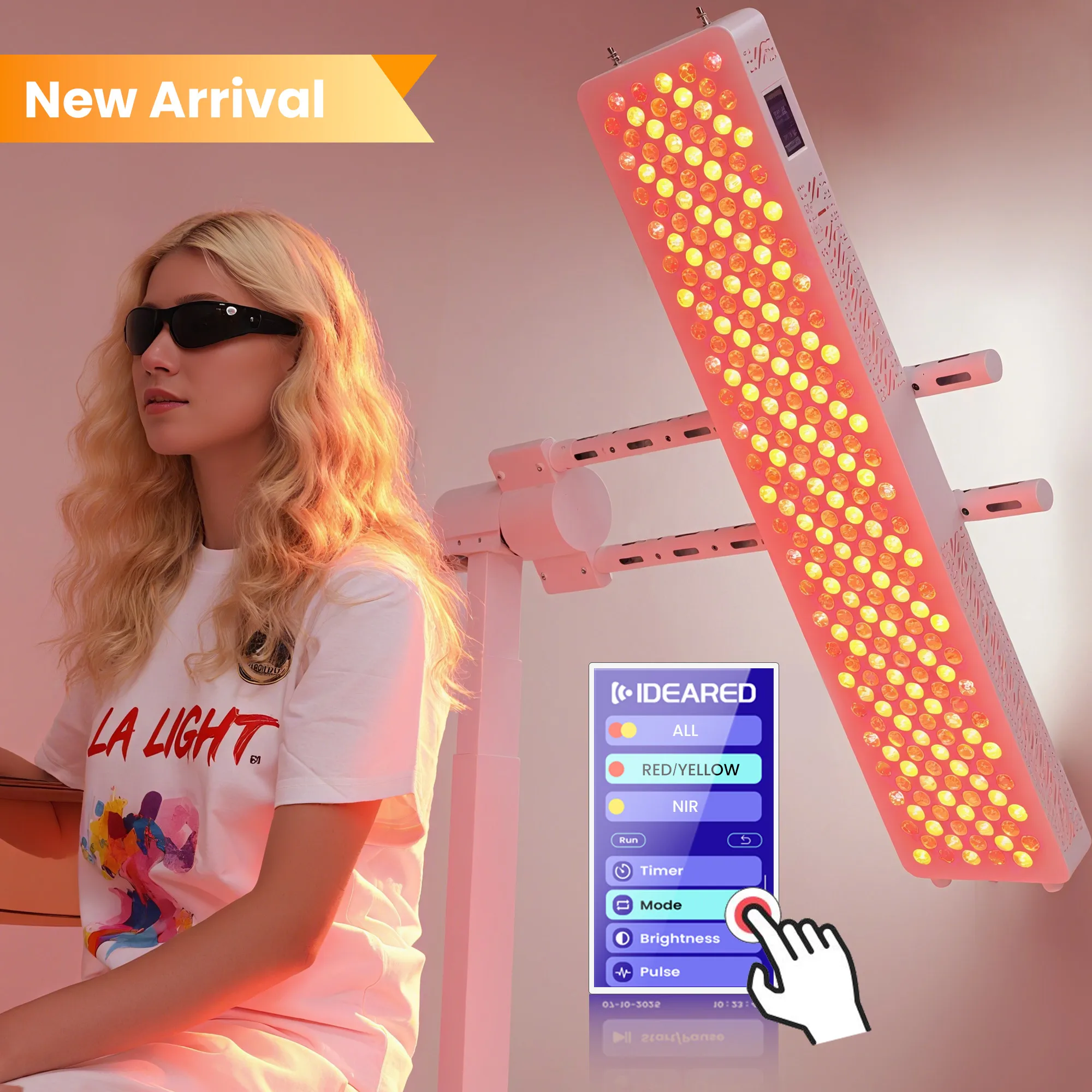 

2026 IDEATHERAPY RL300-CH 7Waves Medium Size LED Red Light Therapy Device Home Use Infrared PDT Machine for Half Beauty Personal