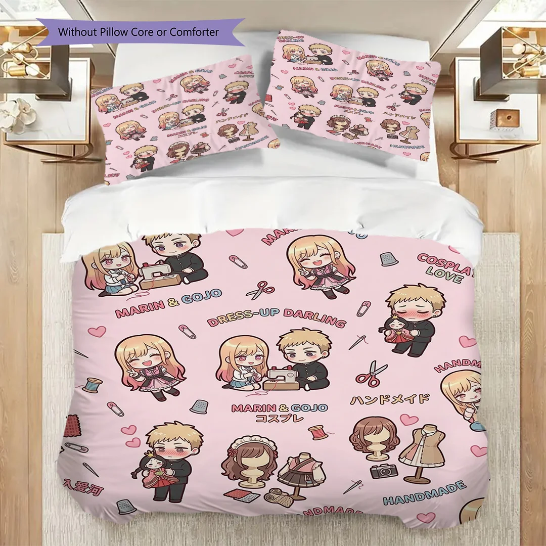 My Dress-Up Darling Design Duvet Cover Set & Printed Pillowcase Daily Use Bedroom Bedding-kwq441