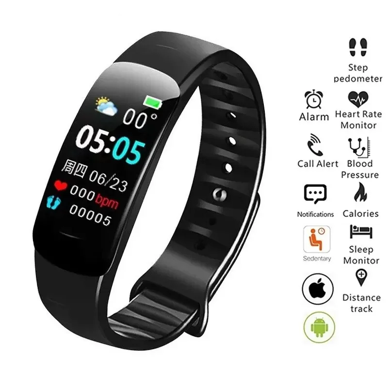 

Smart Wristband Motion Pedometer Alarm Clock Color Screen Bluetooth Smart Watch Multi Functional Lovers Men And Women Universal