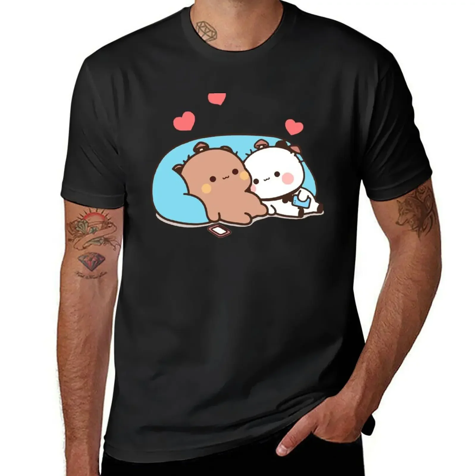 

Bear and Panda Bubu Dudu Balloon T-Shirt oversized t shirt cute tops tees plain t shirts men