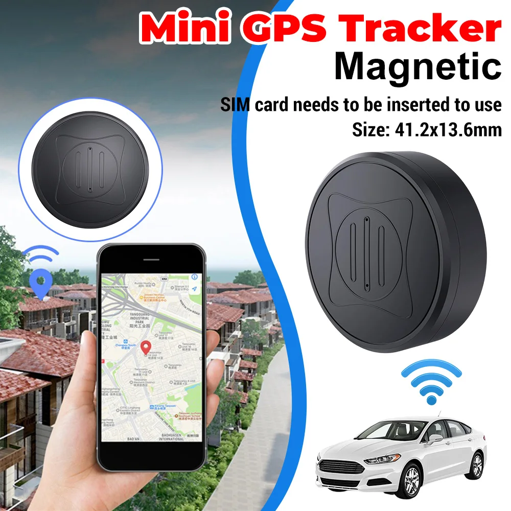 Super Mini GPS Tracker Real-Time Locator Magnetic Tracking Device Car Wallet Finder Bag Pet Vehicle Lost Tracker Mini Locator