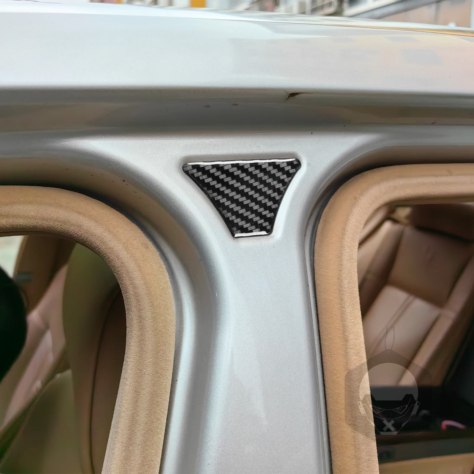 For BMW 7 Series E65 E66 2002 2003 2004 2005 2006 2007 2008 Real Carbon Fiber Door Pillar Trim Set