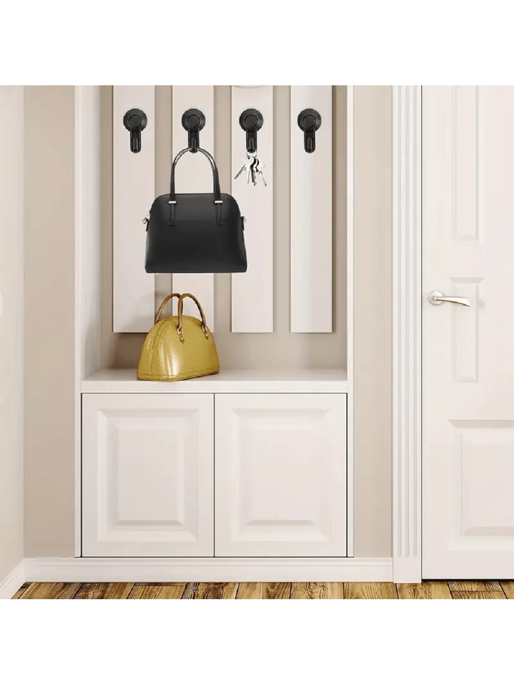 2Pcs Suction Cup Hooks Strong Self Adhesive Door Wall Vacuum Hooks Clothes Hangers Hooks Towel Racks For Kitchen Bathroom