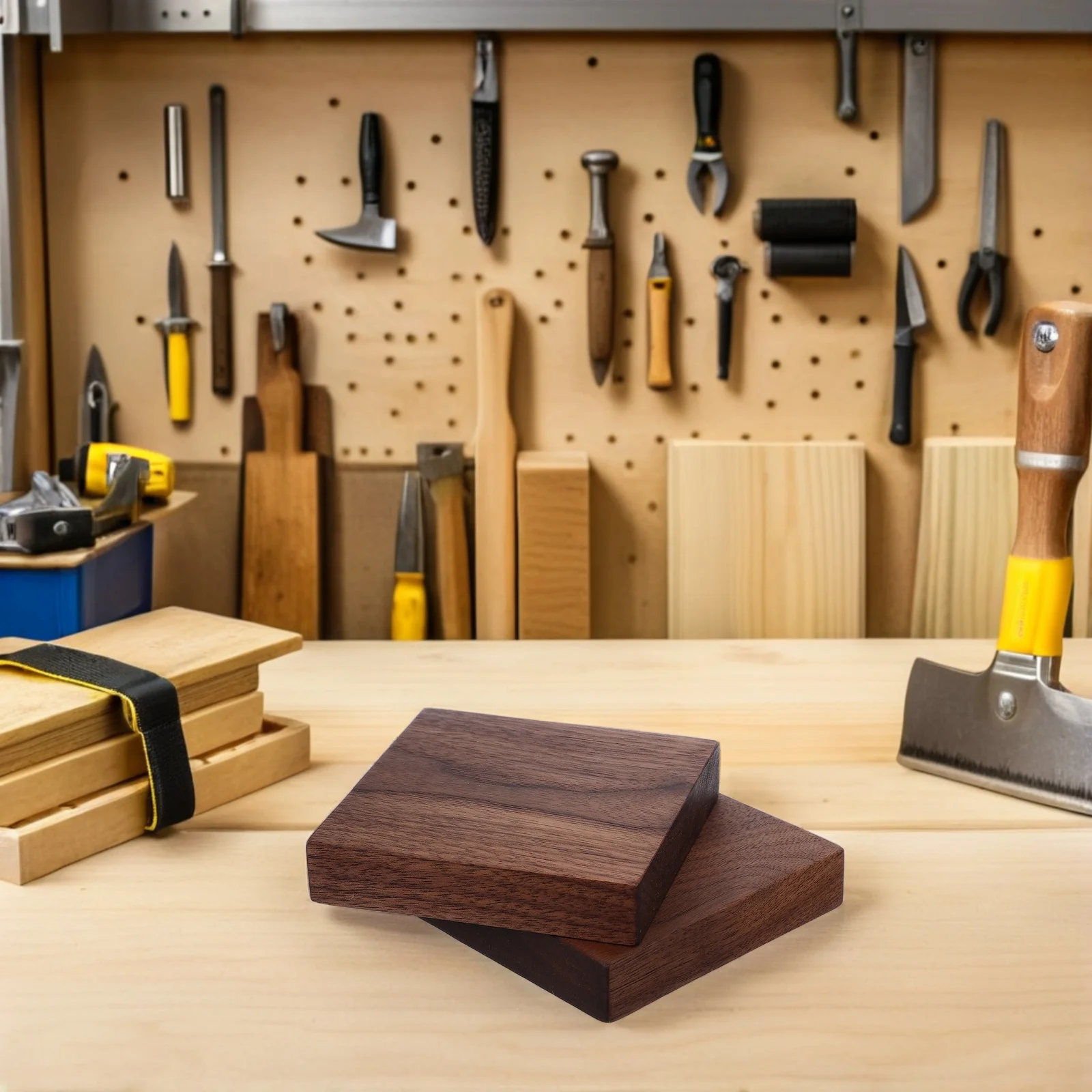 2 قطعة لوحات خشب الجوز لوحات الخشب الصلب السميكة Diy بها بنفسك الحرف الأثاث مشاريع ديكور للطاولات مستطيل غير مكتمل #2