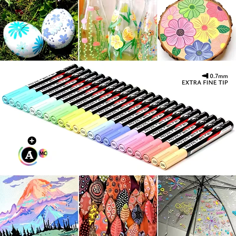 Flysea Acrylic Paint Pens, 22 - đánh giá và giá Copic Marker Classic