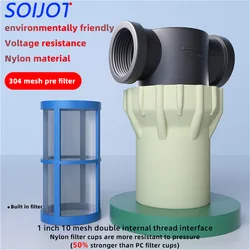 1inch internal thread filter, 32 water pipes, 304 stainless steel filter, pre filter, tap water pipe filter Pressure and explo
