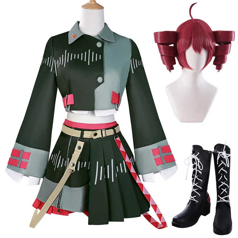 

Teto Cosplay Costume Wig Shoes Boots Women Halloween Carnival Party Role Playing Dress Clothes Outfits