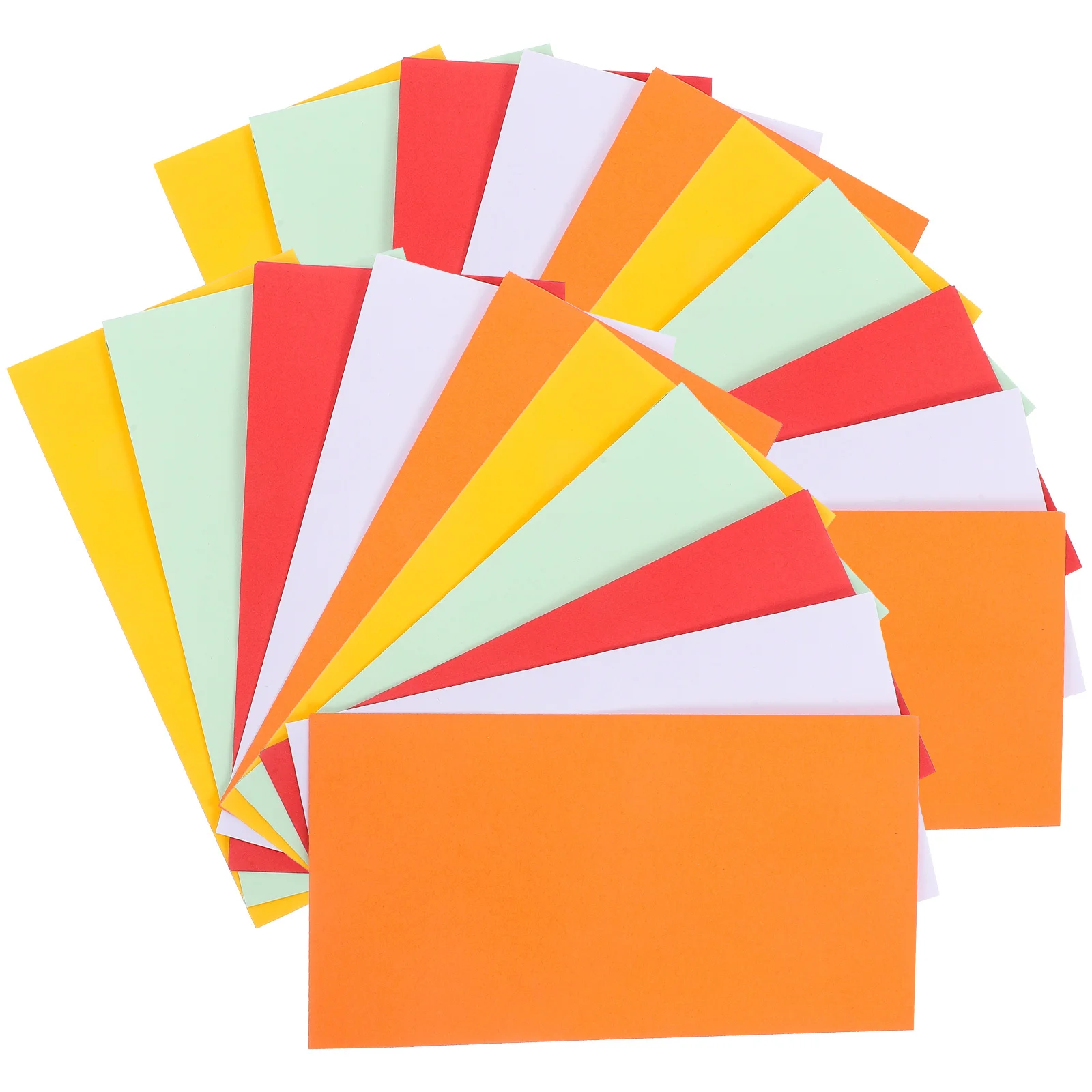 

50Pcs Money Envelopes Colored Cash Paper Portable Organizer for Saving Cash Coins Small Item Pouch
