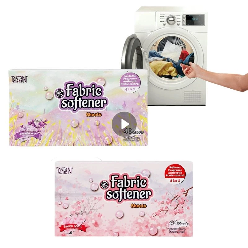 صفائح منعم الأقمشة، ورقة مجفف الملابس، مزيل التجاعيد الثابت، حماية الملابس، شريك الغسيل، ورق ناعم للعلاج بالروائح العطرية