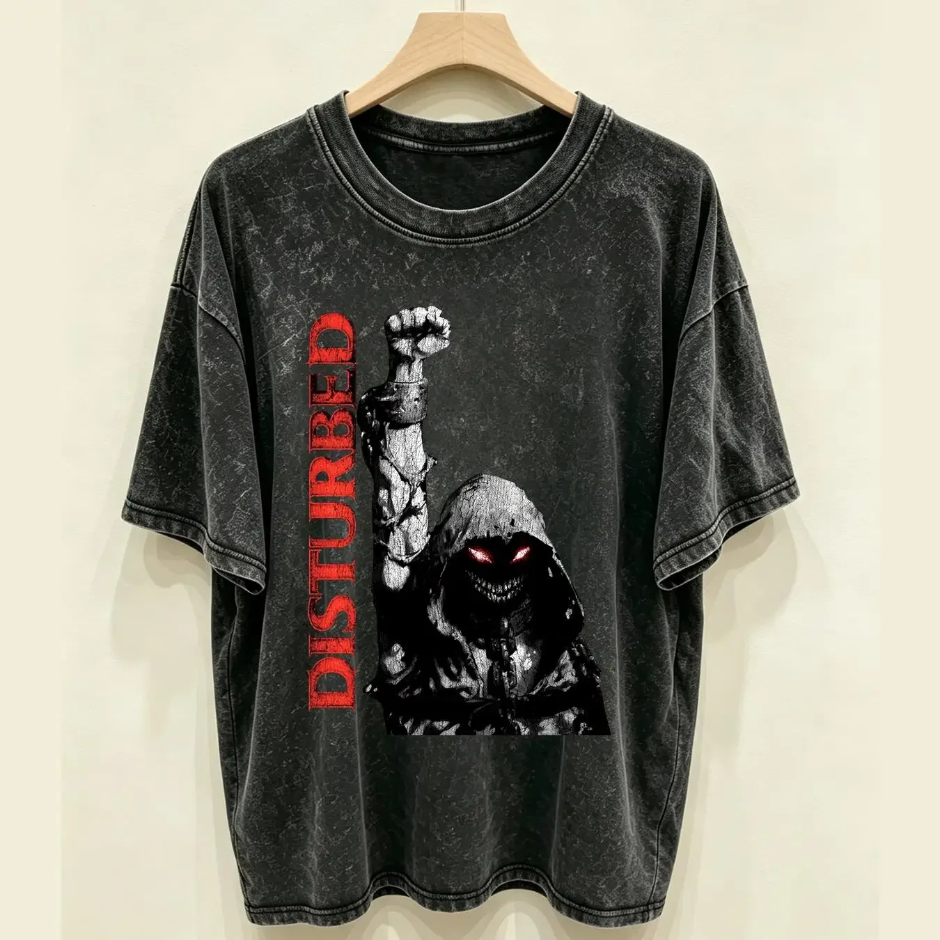 washed T Shirt DISTURBED The Guy MEDIUM down with sickness heavy metal y2k vintage Washed graphic Stylish fashion Unisex