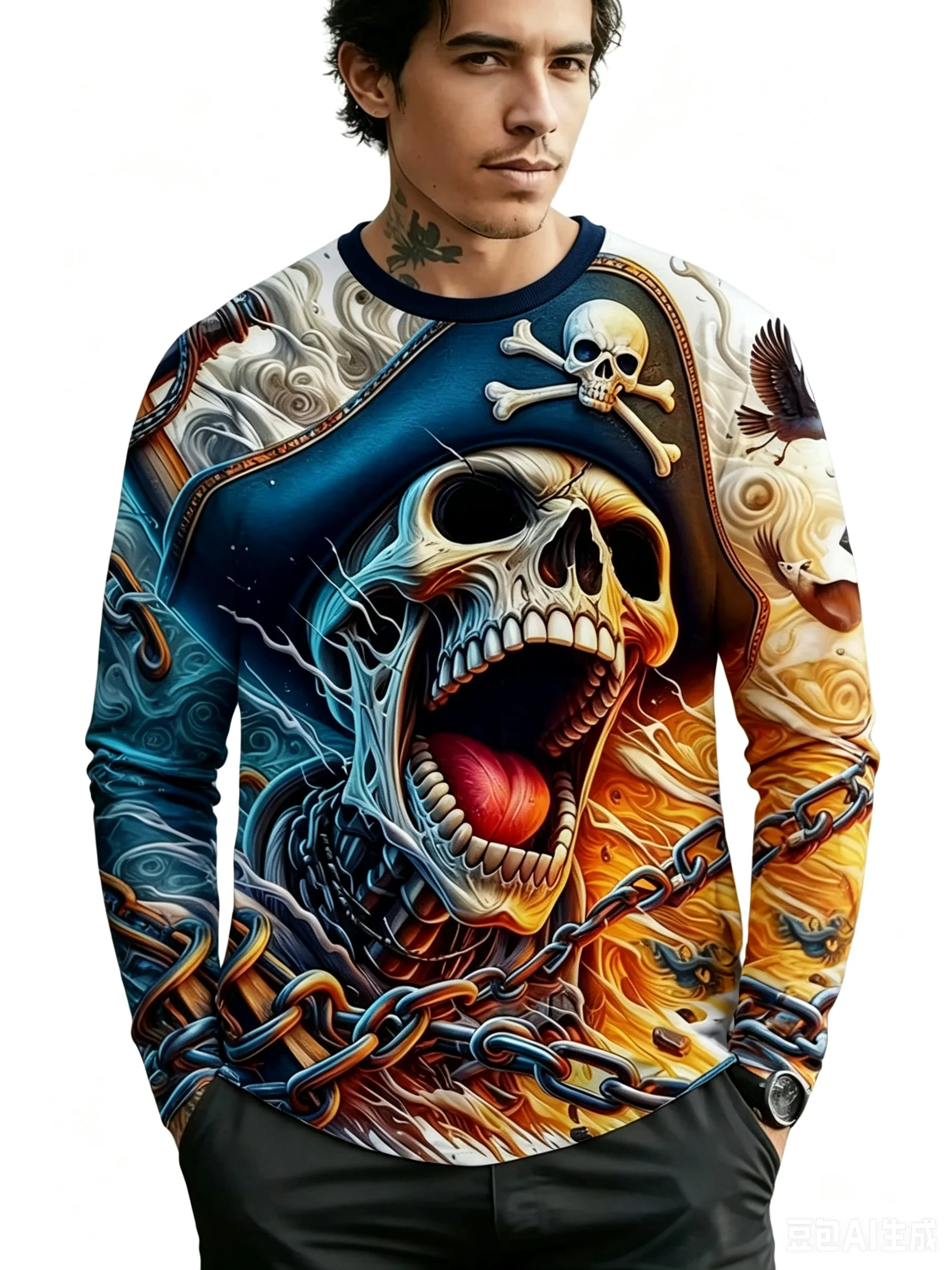 camiseta-de-manga-longa-com-estampa-3d-de-caveira-pirata-para-homens-mulheres-e-criancas-moda-gotica-streetwear-tops-com-decote-redondo-camisetas-graficas-casuais