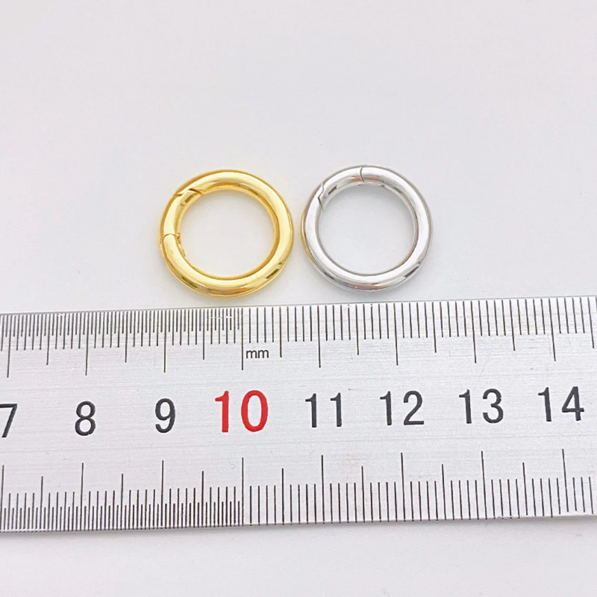 18K Gold Plated Round Spring Buckle Lobster Clasp DIY Bracelet Necklace End Connection Jewelry Findings
