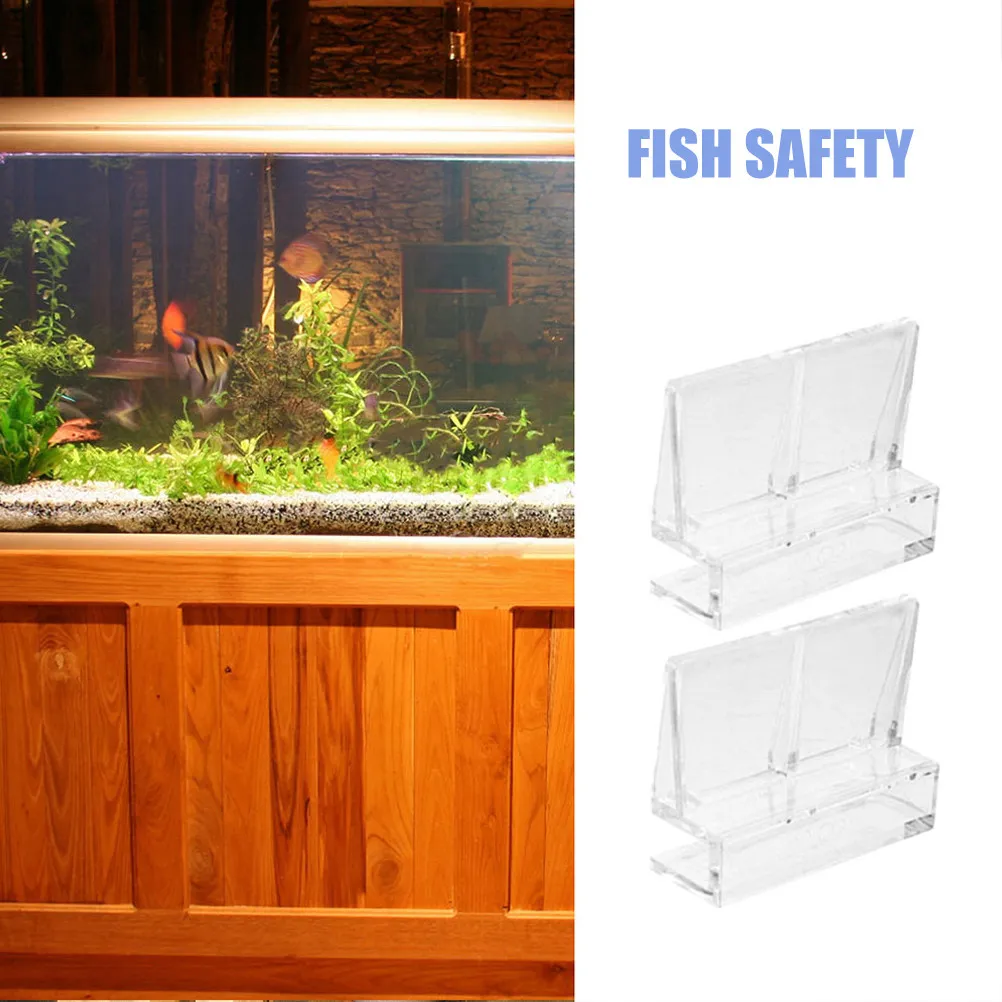 6Pcs Acrylic Aquarium Lid Holder for 6mm Glass, Rimless Tank Top Retainer Clip – Secure, Sleek & Safe