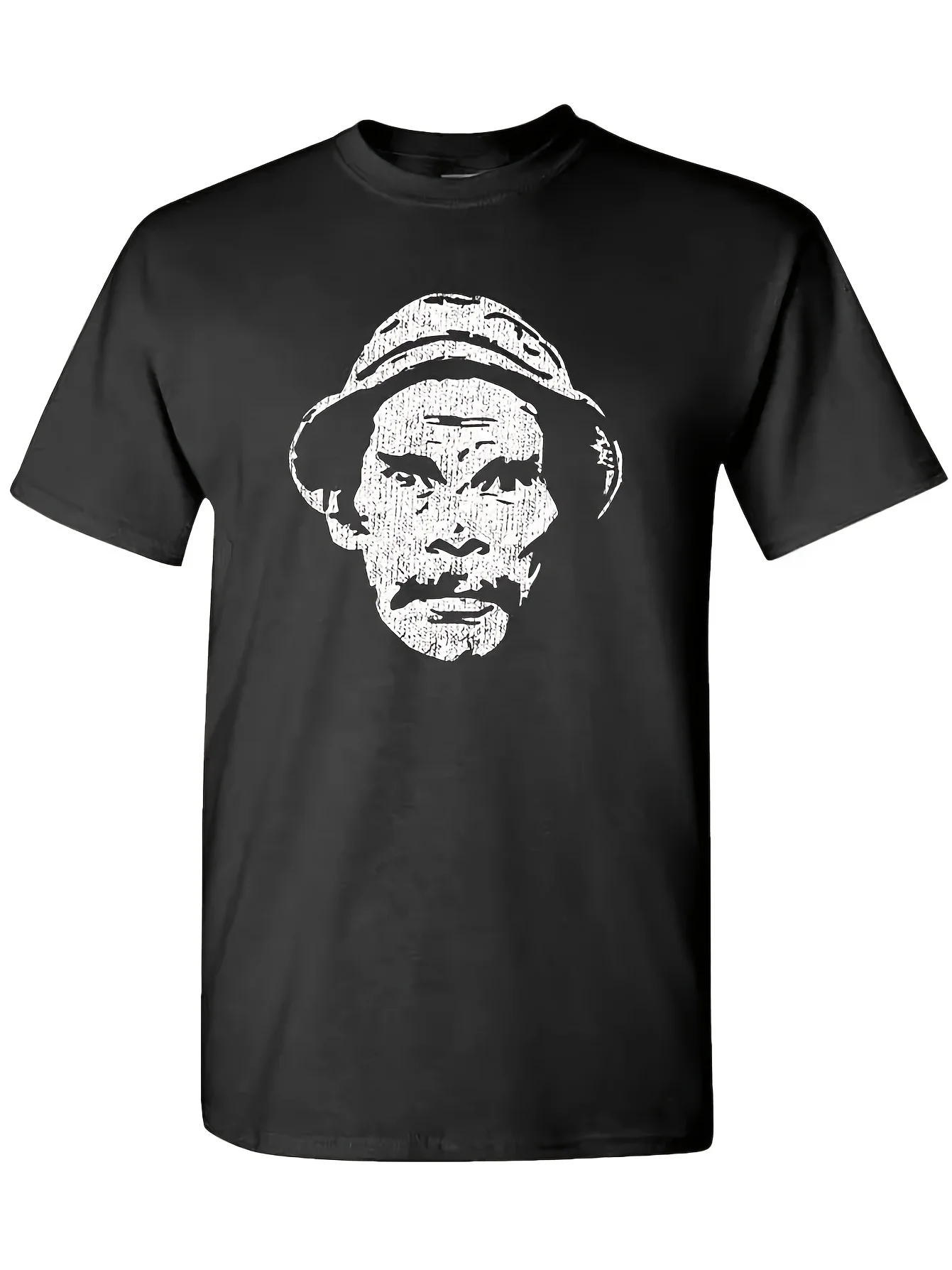 2026 Men'S Black T-Shirt Featuring a Humorous Don Ramon Graphic from Mexican Comedy - Comfortable And Breathable Crew Neck, Regu