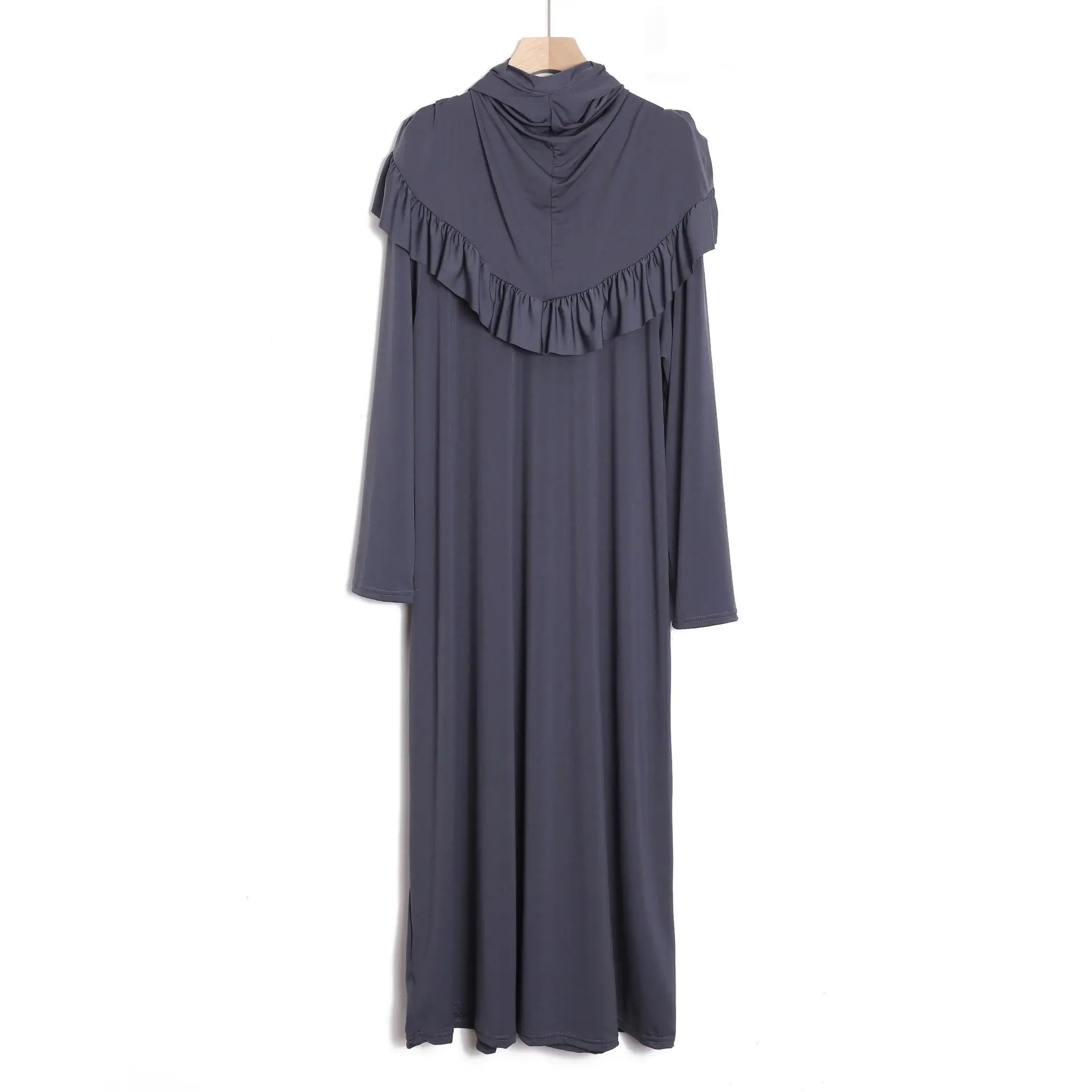 

Muslim Women Hooded Abaya Prayer Dress Modest Kaftan Eid Ramadan Islamic Clothing Robe Caftan Musulmane Djellaba Jalabiya Niqab