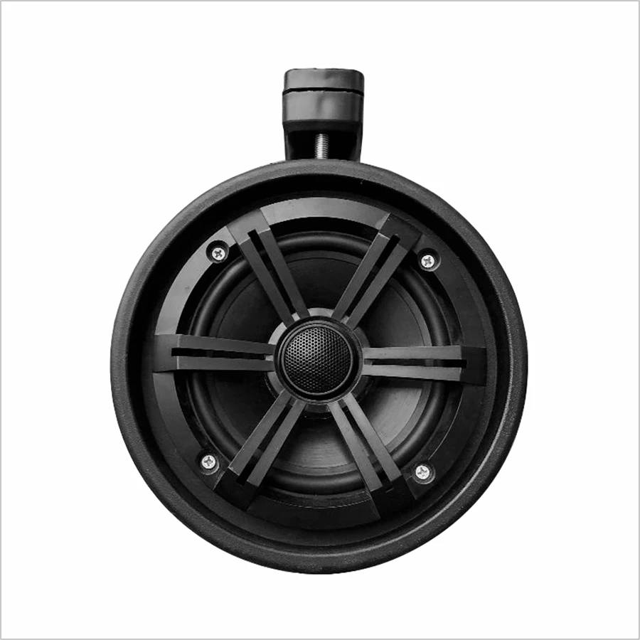 6.5'' for Hanging LED Light Waterproof Amplified Coaxial Tower Speakers H-6108 Black Pink Blue IP66 Marine Supplies Wake 1