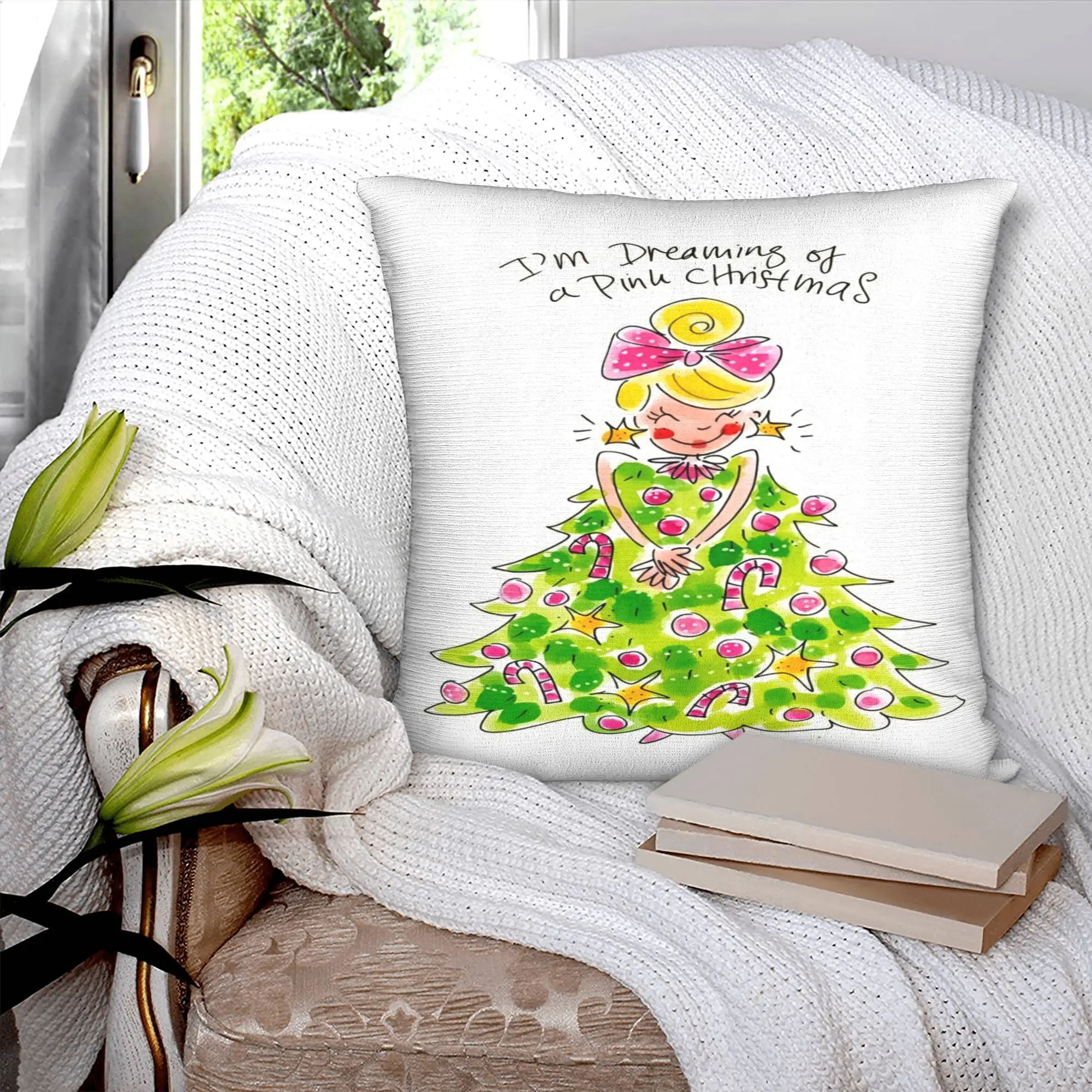 Blond Amsterdam on Instagram Printed Design Decorative Pattern Pillowcase, Suitable for Living Room, Sofa, Bed, Office, Courtyard And Outdoor Decor, Living Room Artistic Home Accent