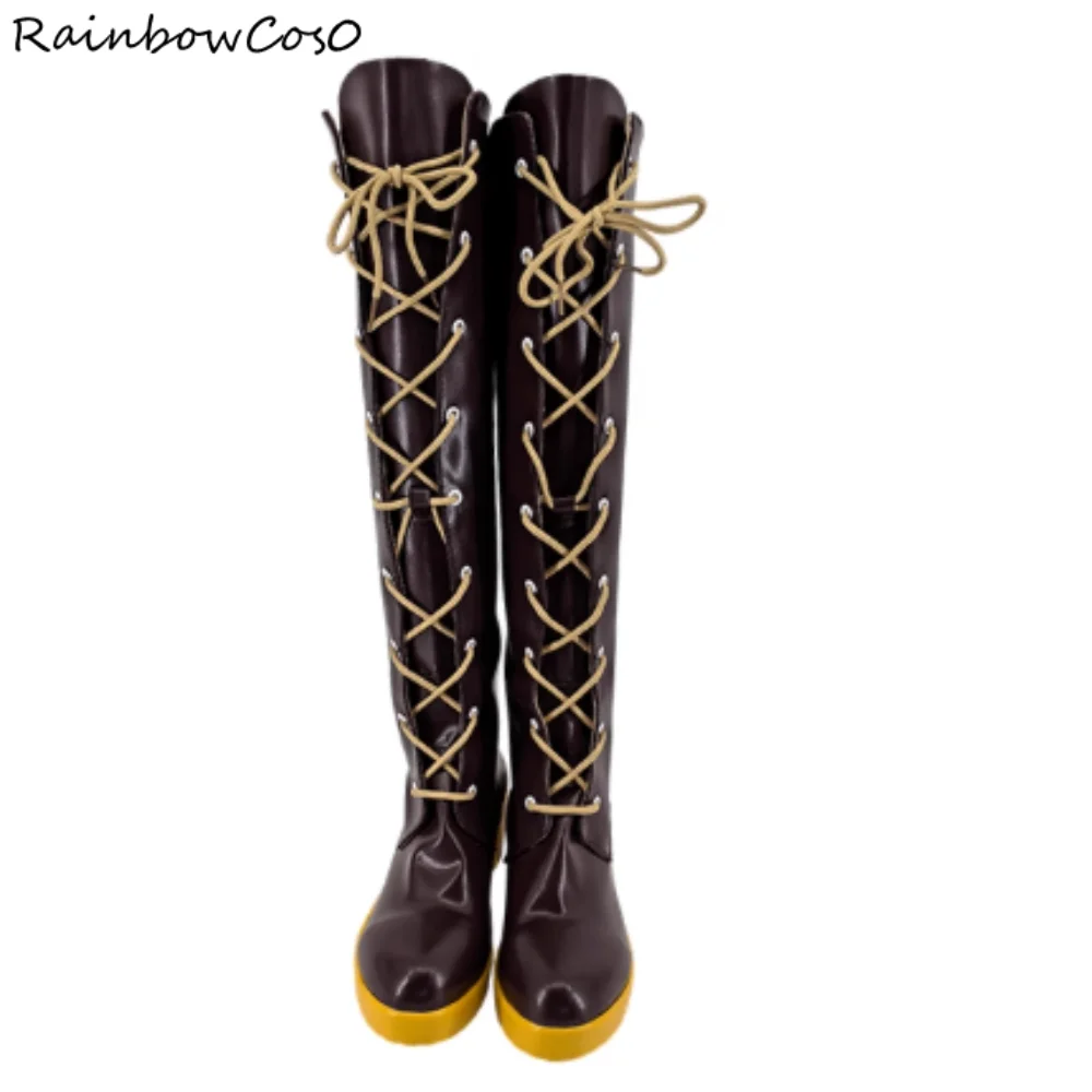 Kazamata naris noir hoshizora tetsudou para shiro no tabi hoshishiro hoshitetsu cosplay sapatos botas jogo anime festa w5076