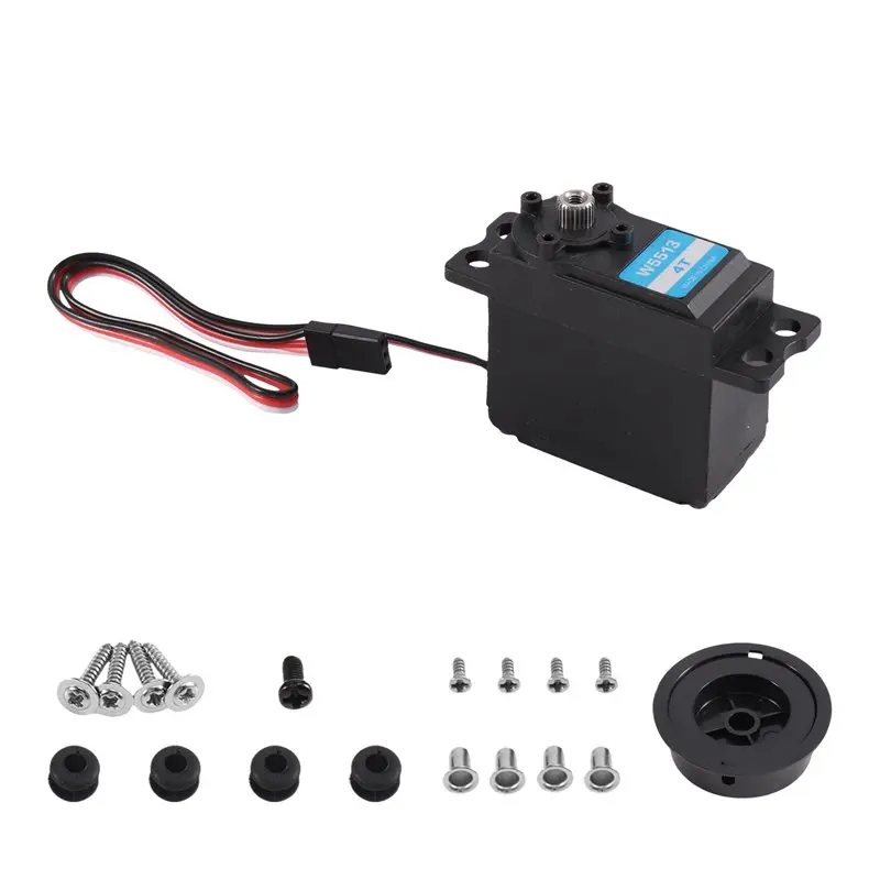 FBIL-For RC Sailing Steering Gear W5513 4T 10Kg Metal Gear Sail Winch Servo 0.09Sec 360 Degree For RC For RC Sailing Competition