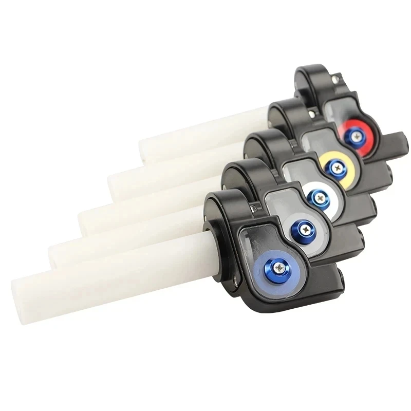 Motorcycle Grips Throttle Handle 1/4 Turn Twist Throttle With 1200mm Cable 22mm 7/8\'\' Dirt Pit Bike Accessories