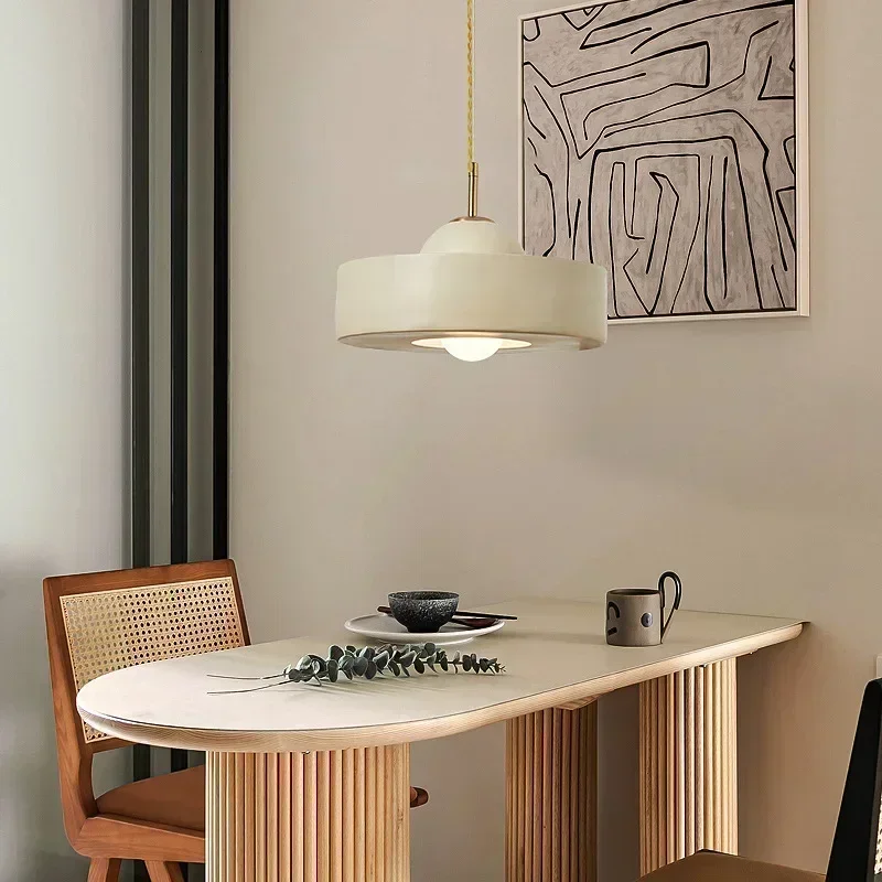 Wabi Sabi Resin Chandelier French Style Pendant Light Warm Hanging Lamp For Kitchen Island Dining And Coffee Table Home Decor